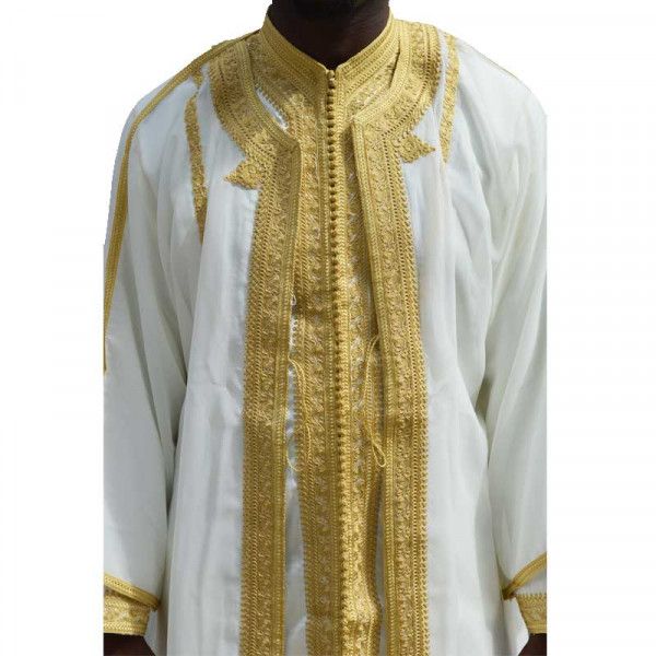 Jabador Homme 3 pieces - White and gold