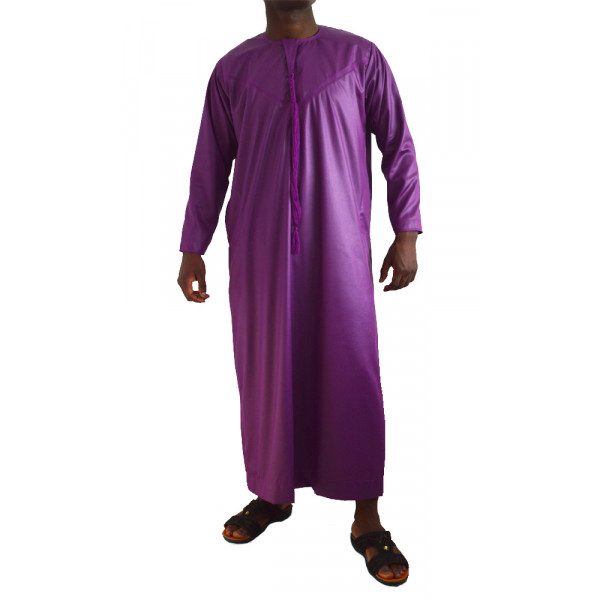 Emirati Kamees purple  - Al Mashriq