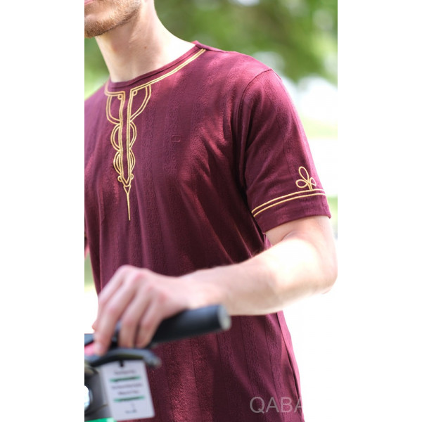 Kays t-shirt - Burgundy - Qaba'il