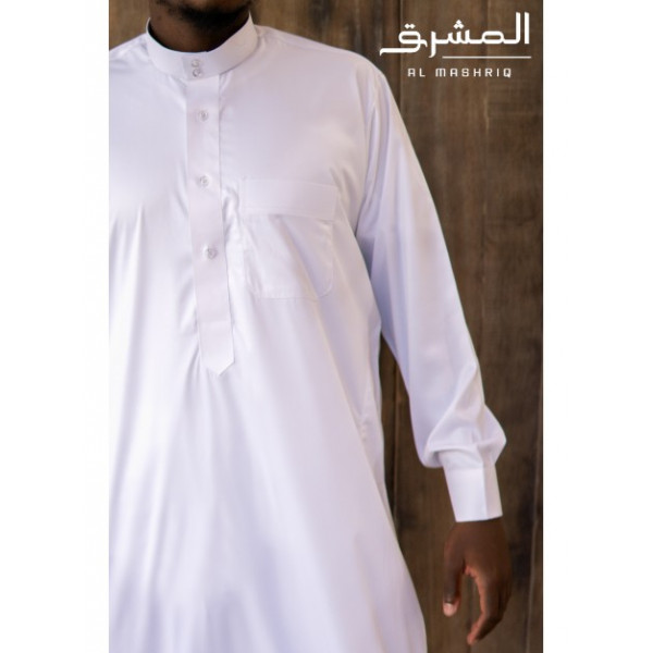 White Saudi Kamees - Al Mashriq
