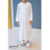 Emirati children thobe white - Al mashriq