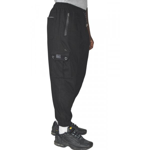 Cargo jogging harem pants - Black