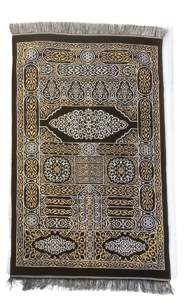 Tapis de prière Kaaba - Noir ou blanc (Couleurs : Noir)