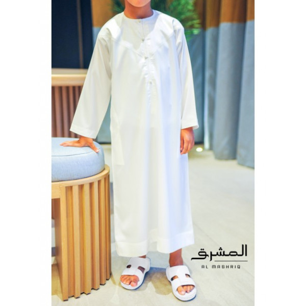 Emirati baby thobe white - Al mashriq