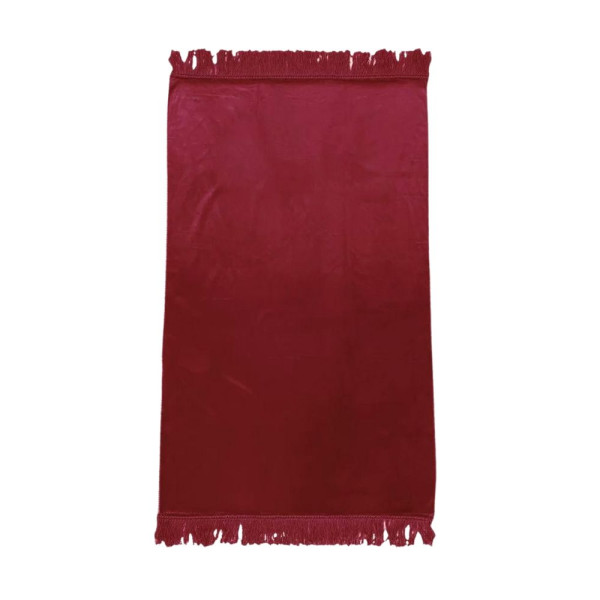 Prayer rug - Burgundy velvet