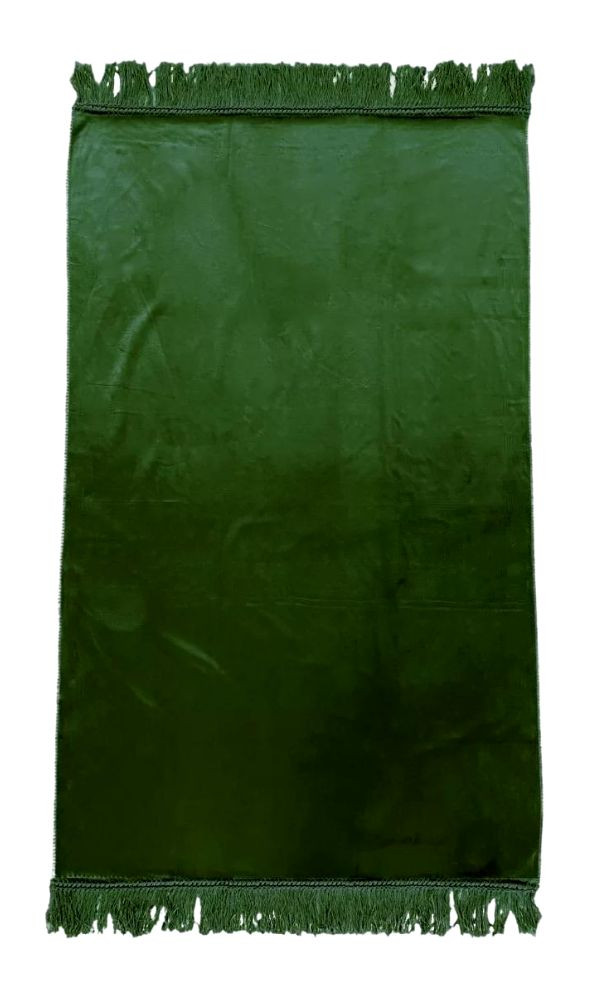 Tapis de prière - Velours vert (Nom : Sans prénom)