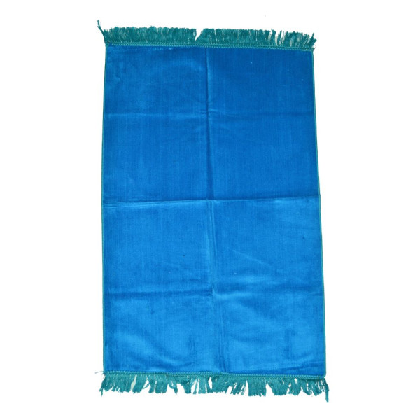 Prayer rug - Light blue velvet