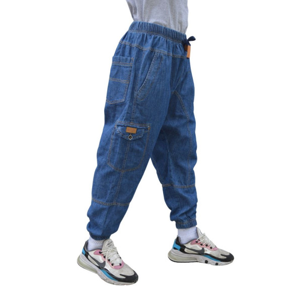 Harem pants jeans usual fit - Light blue