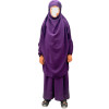 Girl's jilbab - Dark purple