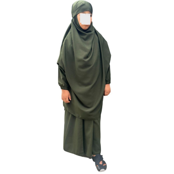 Girl's jilbab - Khaki