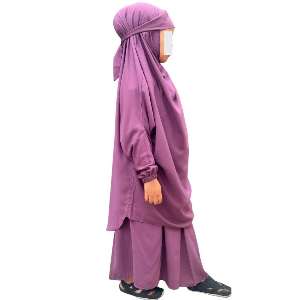 Girl's jilbab - Lilas
