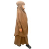 Girl's jilbab - Light brown