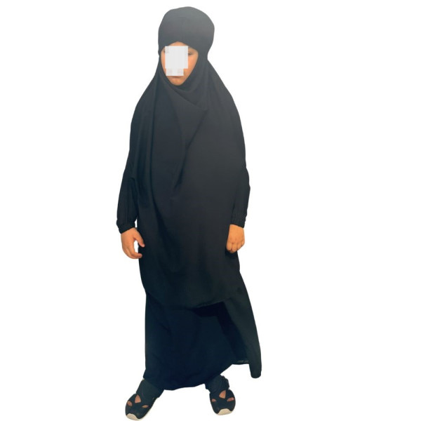 Girl's jilbab - Black